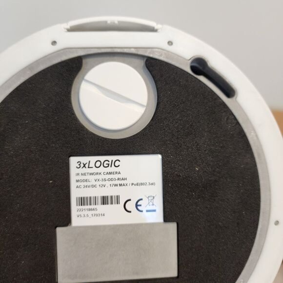 3xlogic Other - 3xLOGIC VISIX 3MP Outdoor Infrared LED Heated HD Network Dome Camera Security